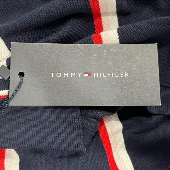 NWT Tommy Hilfiger Red White Pink Striped A Line Dress Size XS Women’s - Picture 6 of 6